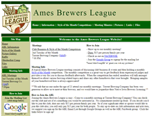 Tablet Screenshot of amesbrewersleague.org
